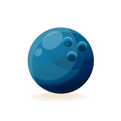 Realistic bowling ball. Hobbies, hobbies, family activities, hiking with friends.