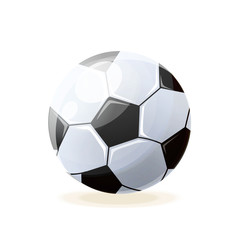 Beautiful realistic classic, soccer ball, for playing football.