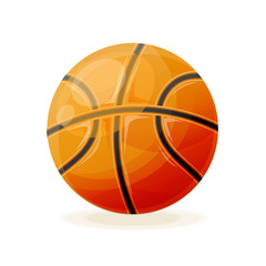 Beautiful realistic classic, basketball ball, for playing.