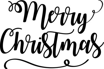 Merry Christmas Design Calligraphic Lettering Card template. Creative typography for Holiday Greetings Vector Illustration Text