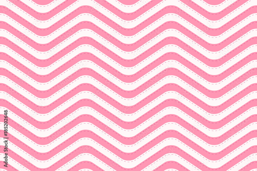 Poster pattern stripe seamless valentine background sweet pink two tone colors. wave stripe abstract backgr