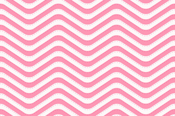 Pattern stripe seamless Valentine background sweet pink two tone colors. Wave stripe abstract background texture vector.