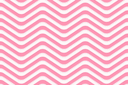 Pattern stripe seamless Valentine background sweet pink two tone colors. Wave stripe abstract background texture vector.