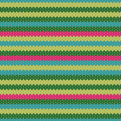 Beautiful stripped seamless vector knitted pattern