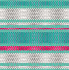 Beautiful stripped seamless vector knitted pattern