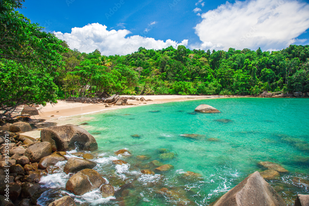 Wall mural sandy beach, khao lak, thailand