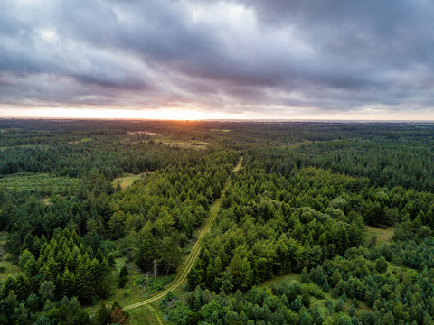 Luftaufnahmen des d&auml;nischen Nationalpark Thy