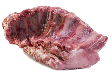 large juicy raw piece of pork steak