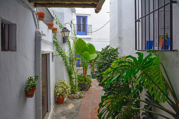 Spain Andalusia Frigiliana white village
