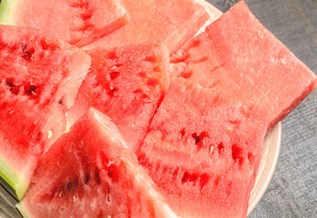 A few slices of watermelon