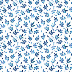 Blue leaves ornament