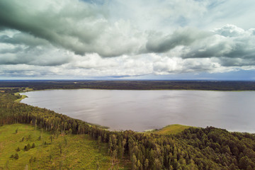 Lake and forests, Latvia.