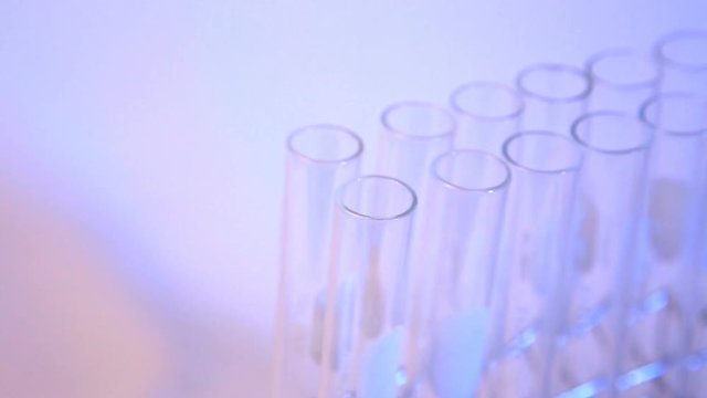  video of test tubes in the laboratory