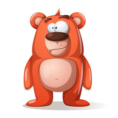 Obraz premium Cute, funny bear characters.