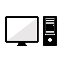 computer icon, personal computer icon vector