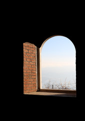windows of an ancient fortress