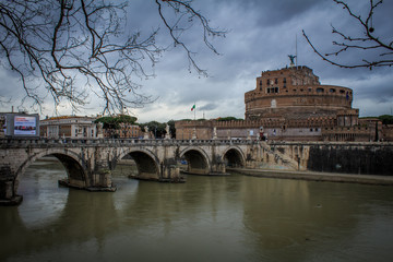 Fototapeta na wymiar Rome - Tevere / Tiber River