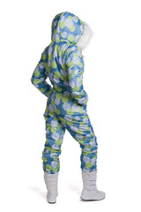 Young woman standing in winter clothes