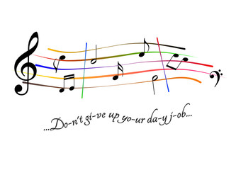 Musical score Don't give up your day job