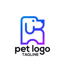 animal pet logo vector template