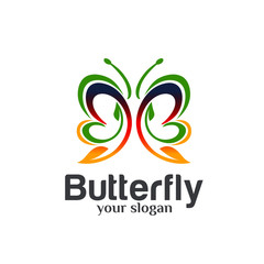 Fototapeta premium Butterfly Logo Design Template Vector 