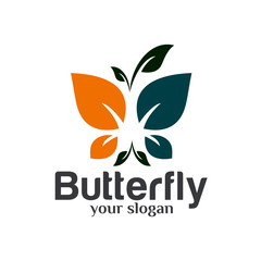 Butterfly Logo Design Template Vector  