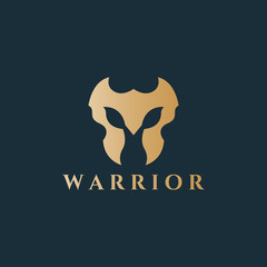 Warrior logo. Easy to change size, color and text