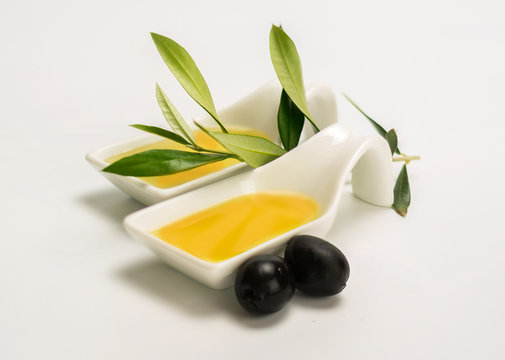 small dish full of olive oil