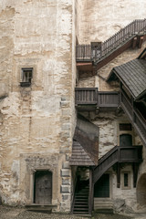 Fototapeta na wymiar Staircases of Orava castle