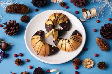 Homemade Traditional Chinese fortune cookies