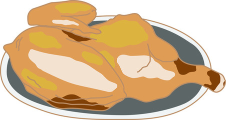 Deep-fried young chicken