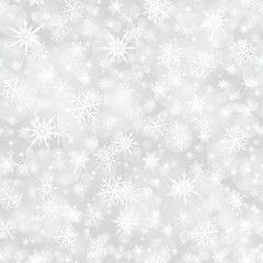 Fototapeta na wymiar Snowflakes seamless pattern background vector