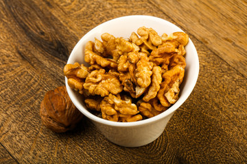 Opened walnuts