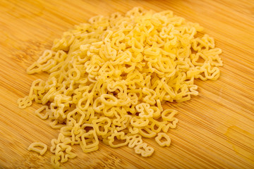 Raw pasta for kids