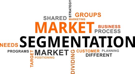 word cloud - market segmentation