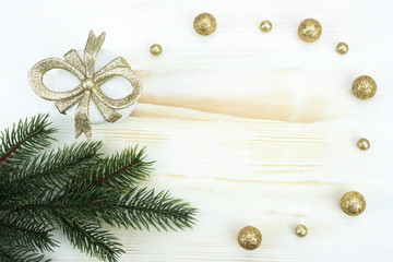 Christmas and New Year decoration composition