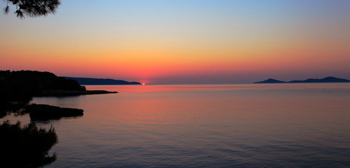 Fototapeta na wymiar Sunrise in the Alonissos Island,Greece