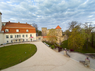 Fototapeta na wymiar Cesis city and castle, Latvia.