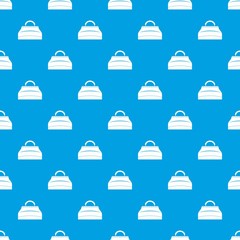 Carpetbag pattern seamless blue