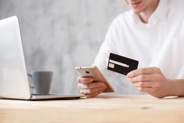 People, technology, job and work concept