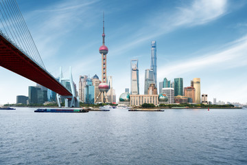 Modern metropolis skyline, Shanghai, China, Shanghai panorama.