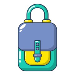 Bag vintage icon, cartoon style