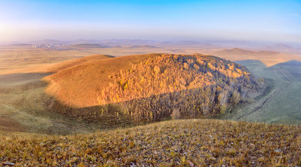 Morocco the atlas dry mountain ground isolated hill.