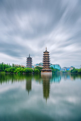 Dubai. Architecture landmark skyline and city.