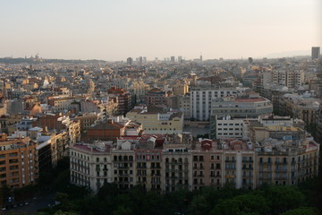 Fototapeta na wymiar View From Sagrada Familia Barcelona