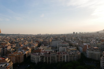 Fototapeta na wymiar View From Sagrada Familia Barcelona