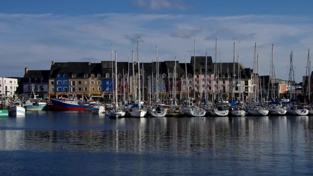 Paimpol Yachthafen in der Bretagne, Frankreich