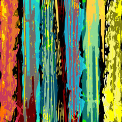 beautiful colored lines Graffiti on a black background vector illustration