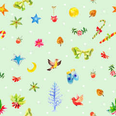 winter green pattern