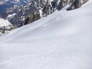 Fototapeta premium Monte Bianco inverno